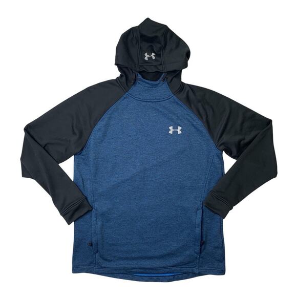 Under Armour Hoodie Mens Large Tech Terry Loose Pullover Funnel Neck Sweatshirt - Picture 1 of 9